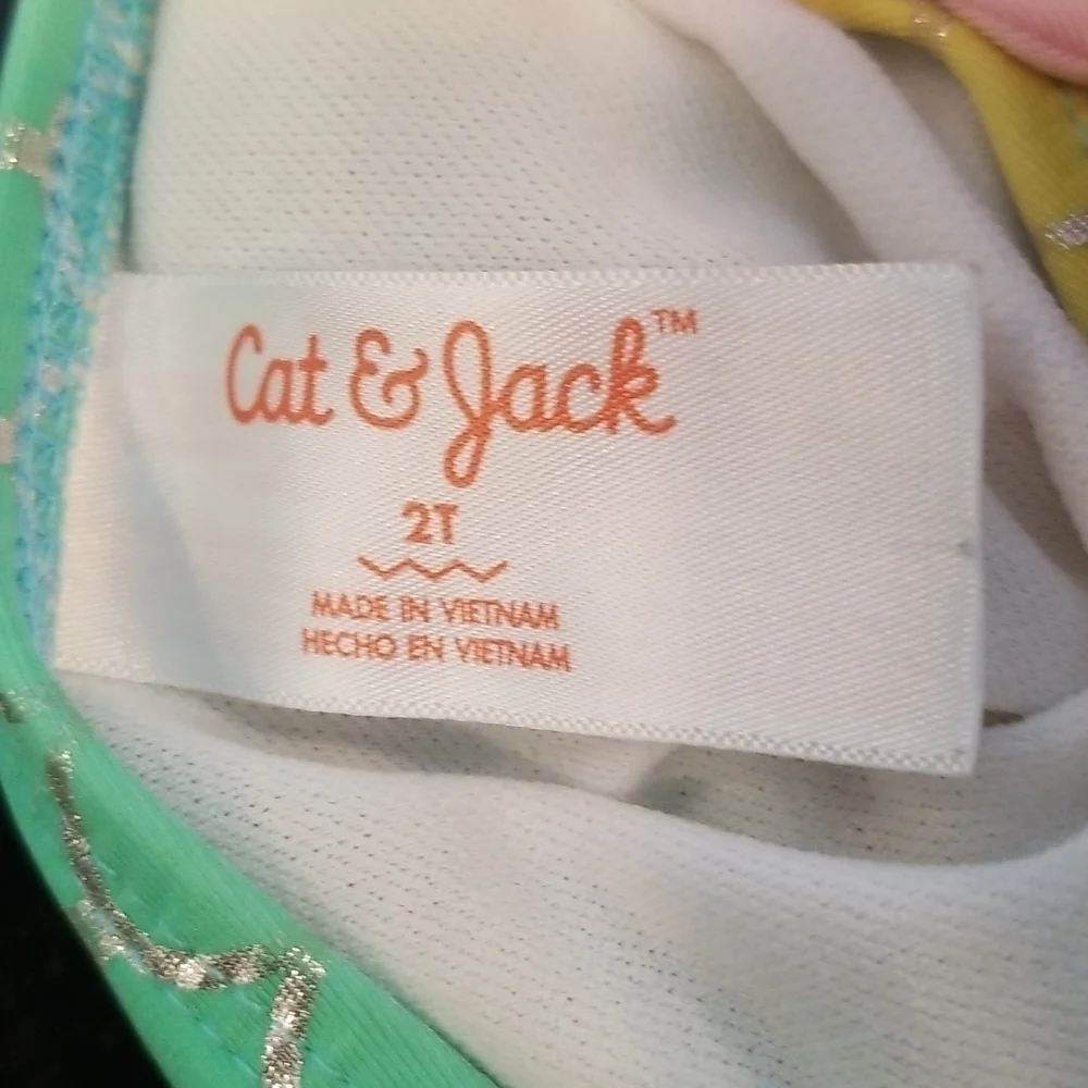 CAT & JACK Mermaid Tutu One Pice Swimsuit ~ 2T